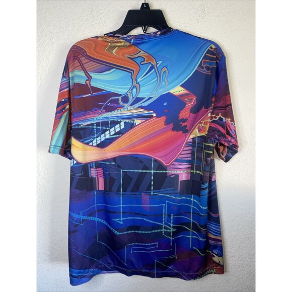 Android Jones Vision Lab Psychedelic Art VR Brave Disco L Shirt Club Loud date - Picture 4 of 6